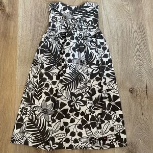 Tea Collection Black and White Floral Casual Dress for Kids